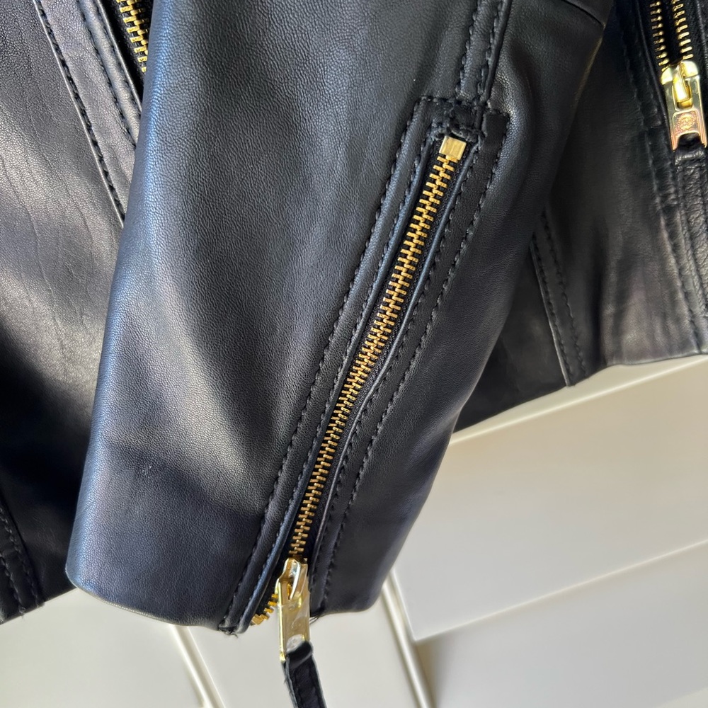 Micheal Kors black leather jacket